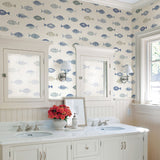 Chesapeake 3120-12043 Key West Blue Sea Fish Wallpaper