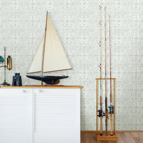 Chesapeake 3120-12336 Sonoma Light Grey Beach Tile Wallpaper