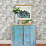 Chesapeake 3120-13603 Everglades Grey Flamingos Wallpaper