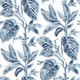 Chesapeake 3120-13625 Mangrove Blue Botanical Wallpaper