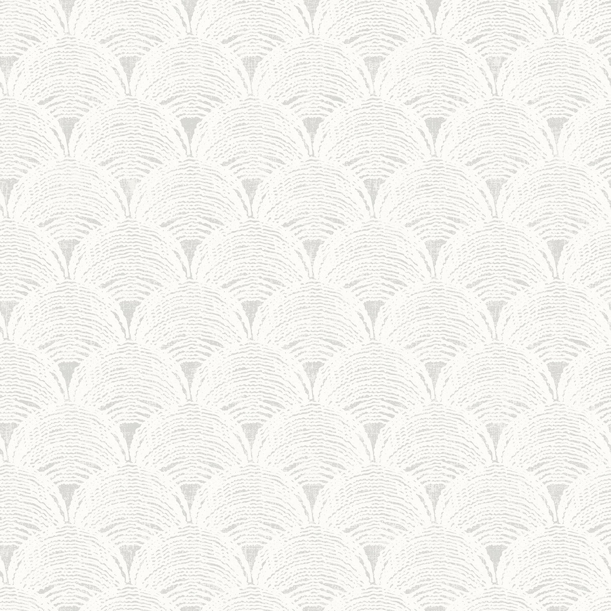 Chesapeake 3120-13655 Santiago Grey Scalloped Wallpaper