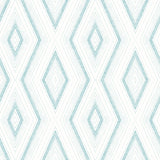 Chesapeake 3120-13661 Santa Cruz Turquoise Geometric Wallpaper
