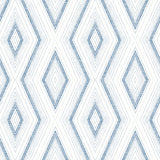 Chesapeake 3120-13664 Santa Cruz Blue Geometric Wallpaper
