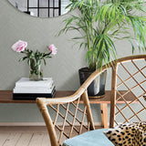 Chesapeake 3120-13675 Caladesi Grey Faux Linen Wallpaper