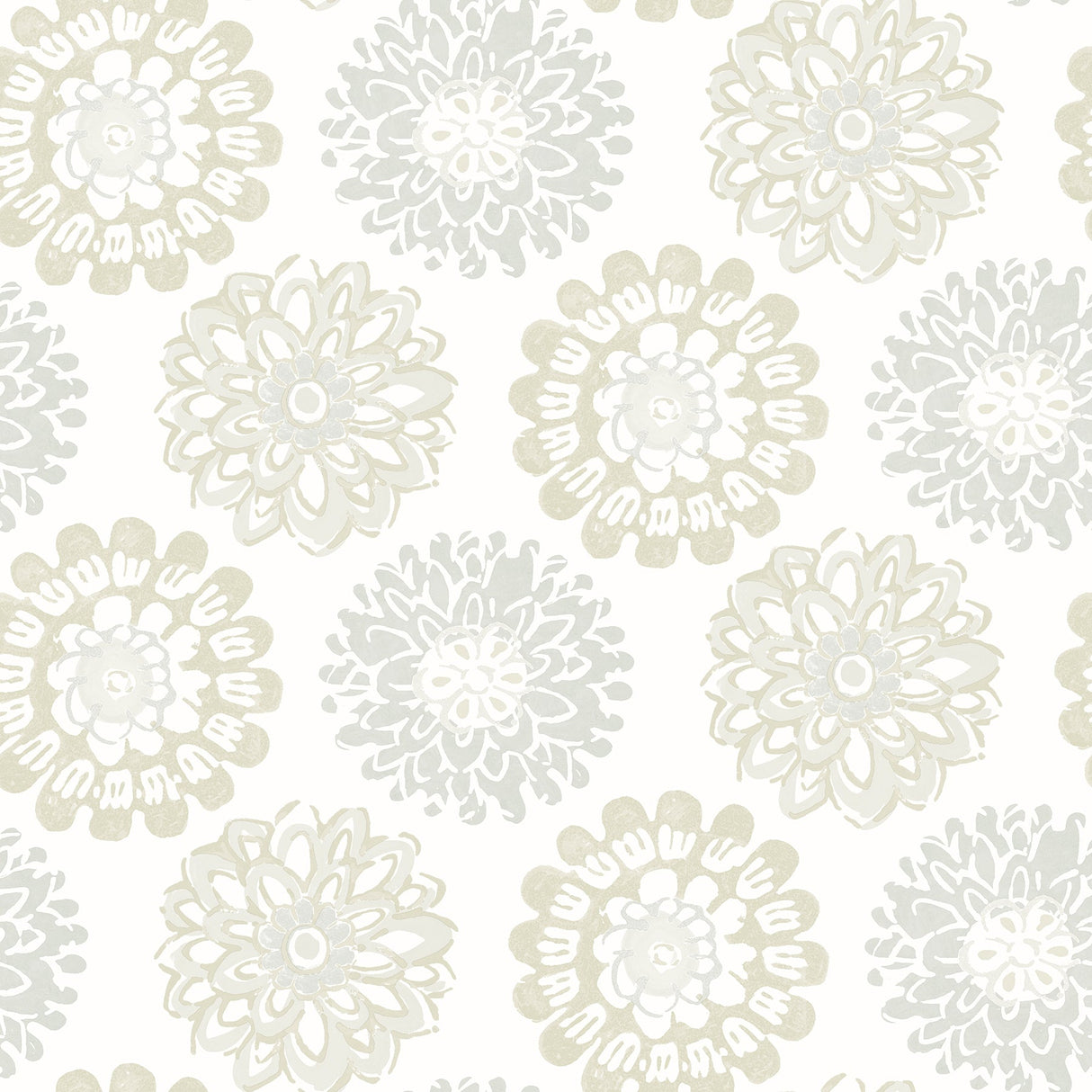 Chesapeake 3120-13703 Sunkissed Light Grey Floral Wallpaper