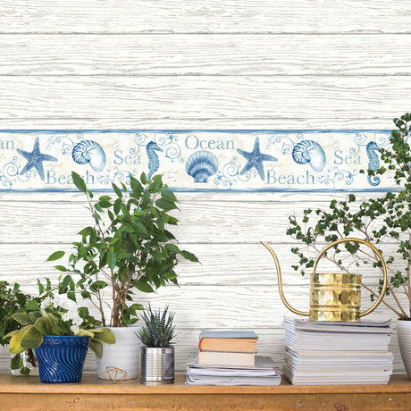 Chesapeake 3120-53561B Island Bay Blue Starfish Border