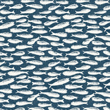 Chesapeake 3122-10522 Nunkie Navy Sardine Wallpaper