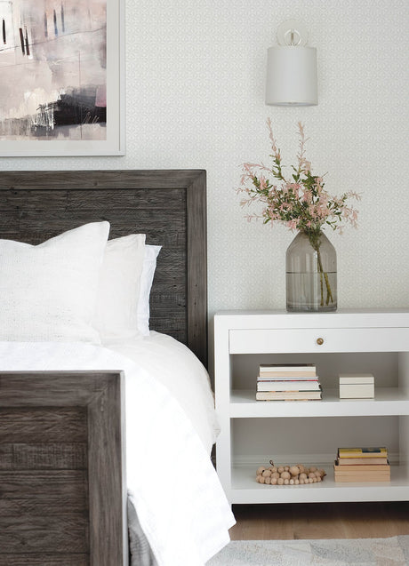 Chesapeake 3122-10610 Jellia Grey Petal Geometric Wallpaper