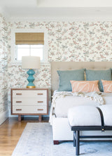Chesapeake 3122-10805 Jinjur Blush Bird Trail Wallpaper