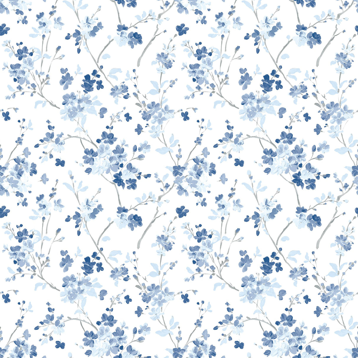 Chesapeake 3122-10902 Glinda Navy Floral Trail Wallpaper