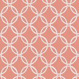 Chesapeake 3122-11001 Quelala Coral Ring Ogee Wallpaper