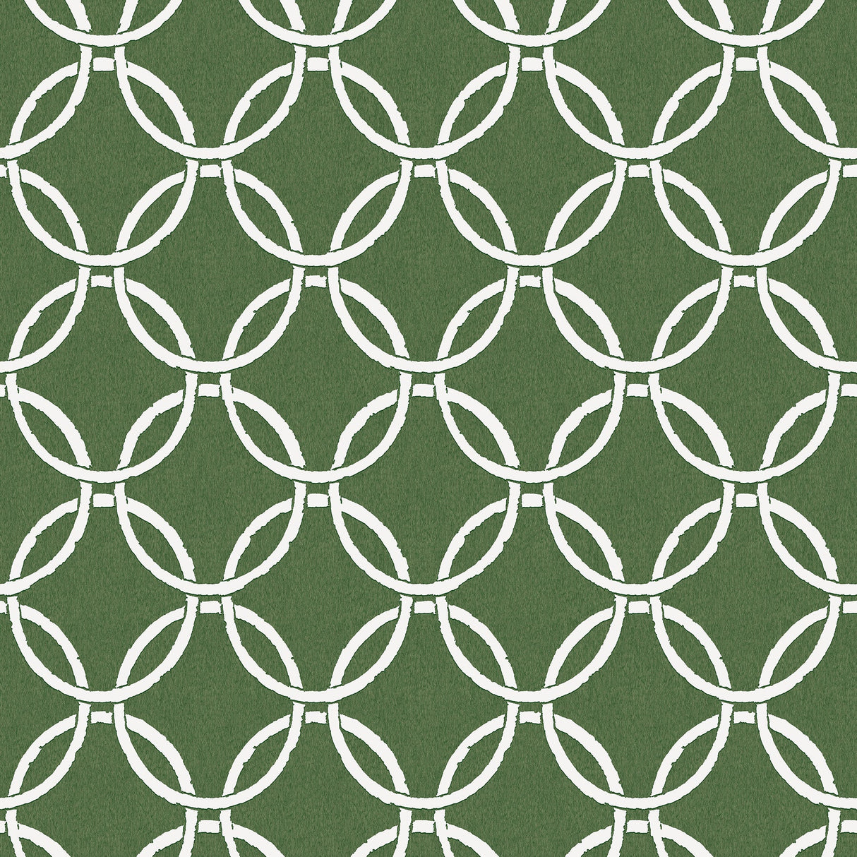 Chesapeake 3122-11004 Quelala Green Ring Ogee Wallpaper
