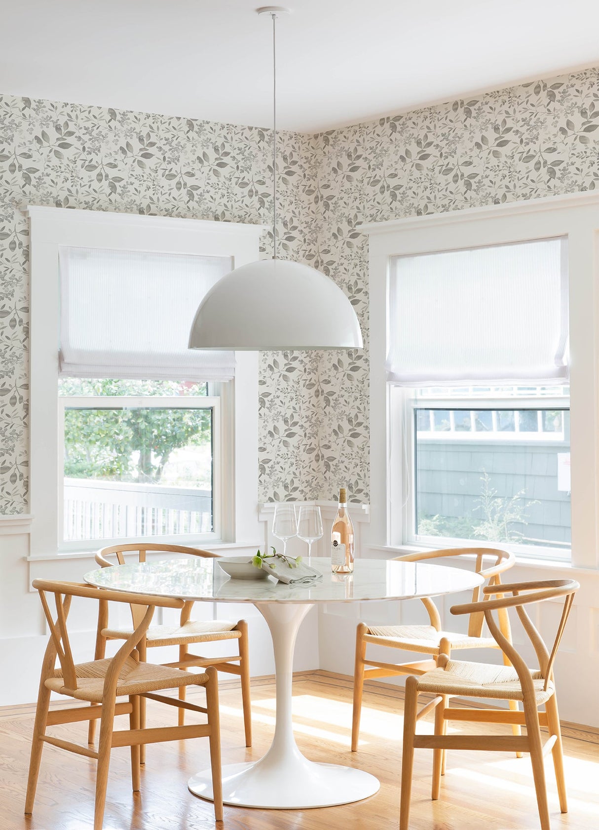 Chesapeake 3122-11100 Tinker Grey Woodland Botanical Wallpaper