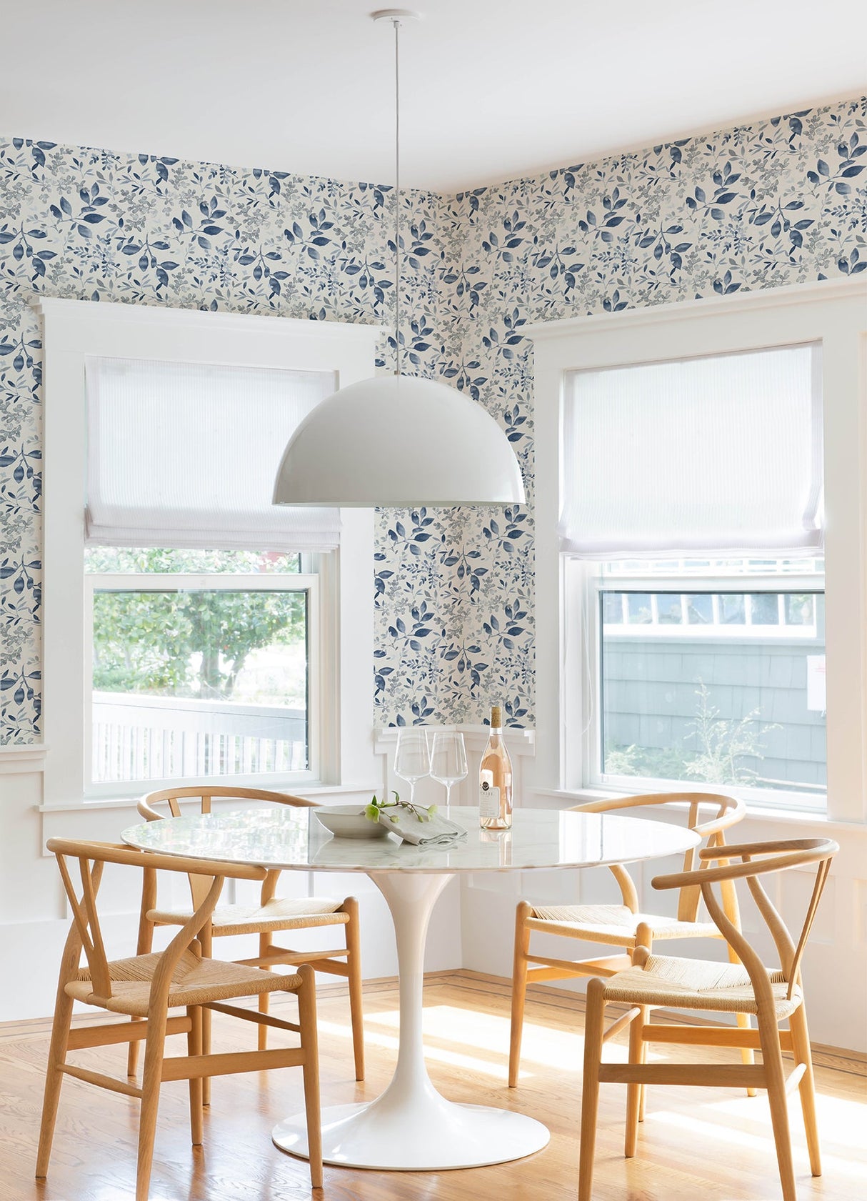 Chesapeake 3122-11102 Tinker Navy Woodland Botanical Wallpaper