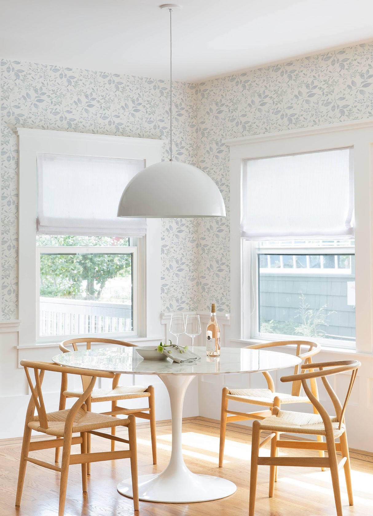 Chesapeake 3122-11112 Tinker Light Blue Woodland Botanical Wallpaper