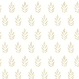 Chesapeake 3122-11305 Ervic Neutral Leaf Block Print Wallpaper