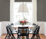 Chesapeake 3123-10110 Kaliko Dark Grey Wood Herringbone Wallpaper