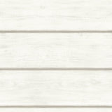 Chesapeake 3123-12441 Cassidy White Wood Planks Wallpaper