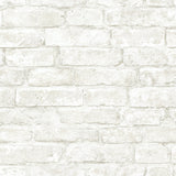 Chesapeake 3123-12481 Arlington White Brick Wallpaper