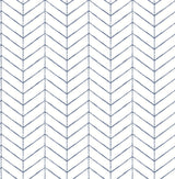 Chesapeake 3123-25096 Bison Blue Herringbone Wallpaper