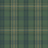 Chesapeake 3123-330212 Austin Green Plaid Wallpaper