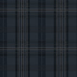 Chesapeake 3123-330213 Austin Navy Plaid Wallpaper