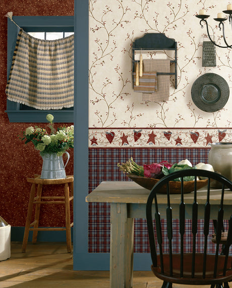 Chesapeake 3123-44034 Justine Khaki Berry Trail Wallpaper