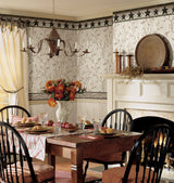 Chesapeake 3123-44601 Ennis Black Rustic Barn Star Border