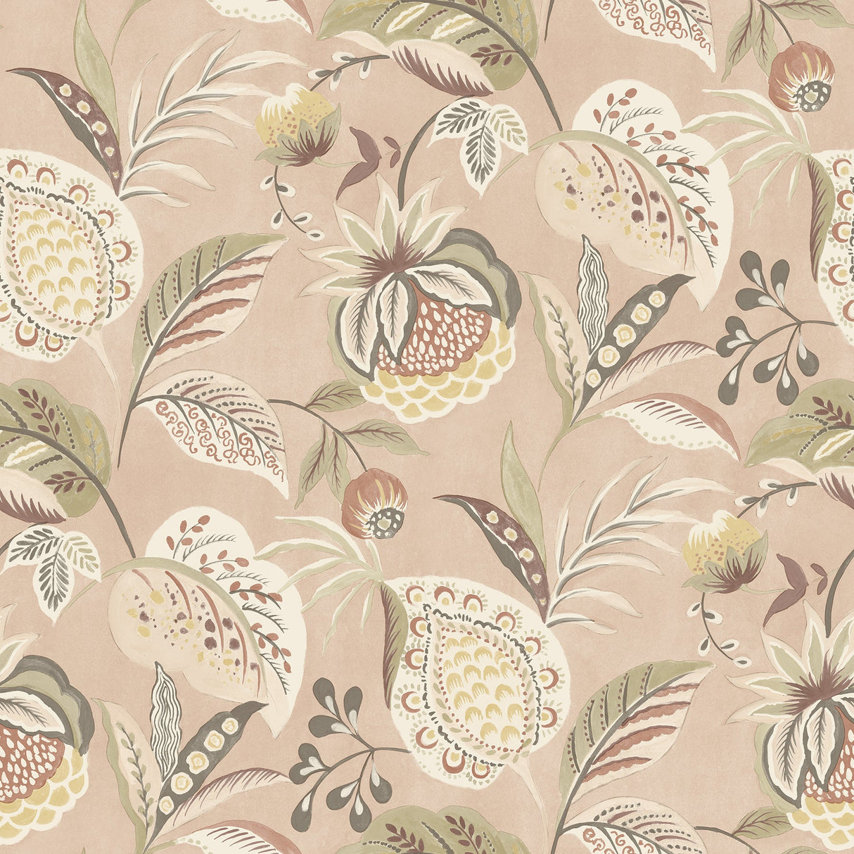 Chesapeake 3125-72303 Bohemian Blush Jacobean Wallpaper