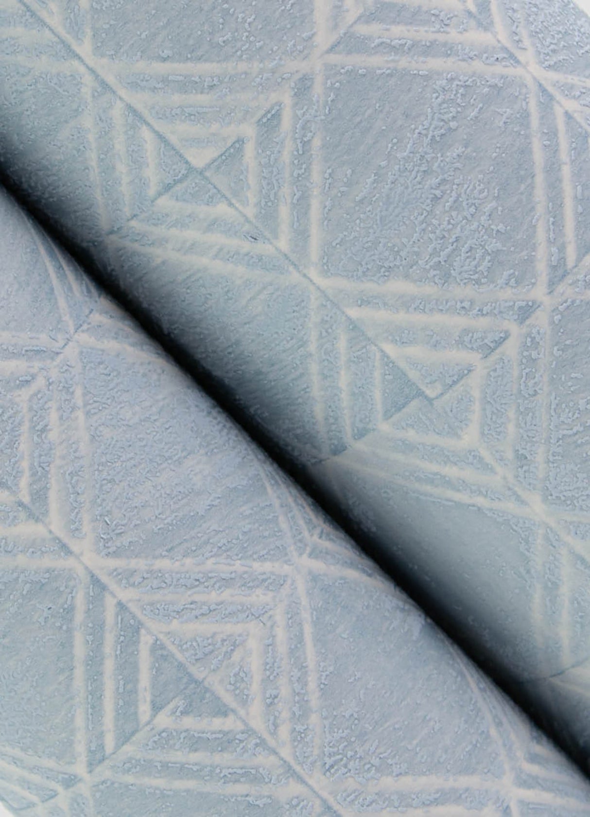 Chesapeake 3125-72305 Button Block Blue Geometric Wallpaper