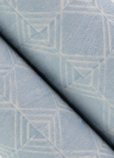 Chesapeake 3125-72305 Button Block Blue Geometric Wallpaper