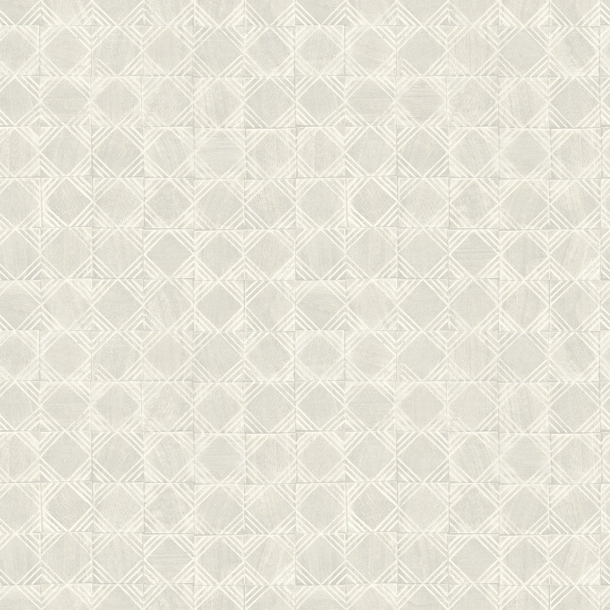 Chesapeake 3125-72309 Button Block Light Grey Geometric Wallpaper