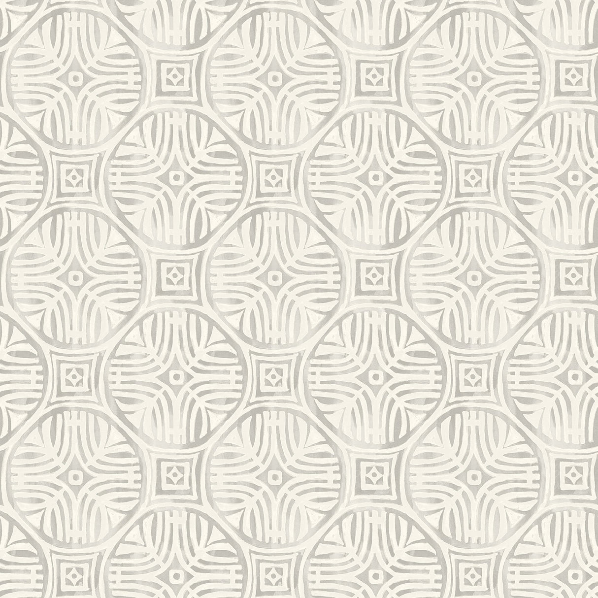 Chesapeake 3125-72313 Sandee Grey Medallion Wallpaper