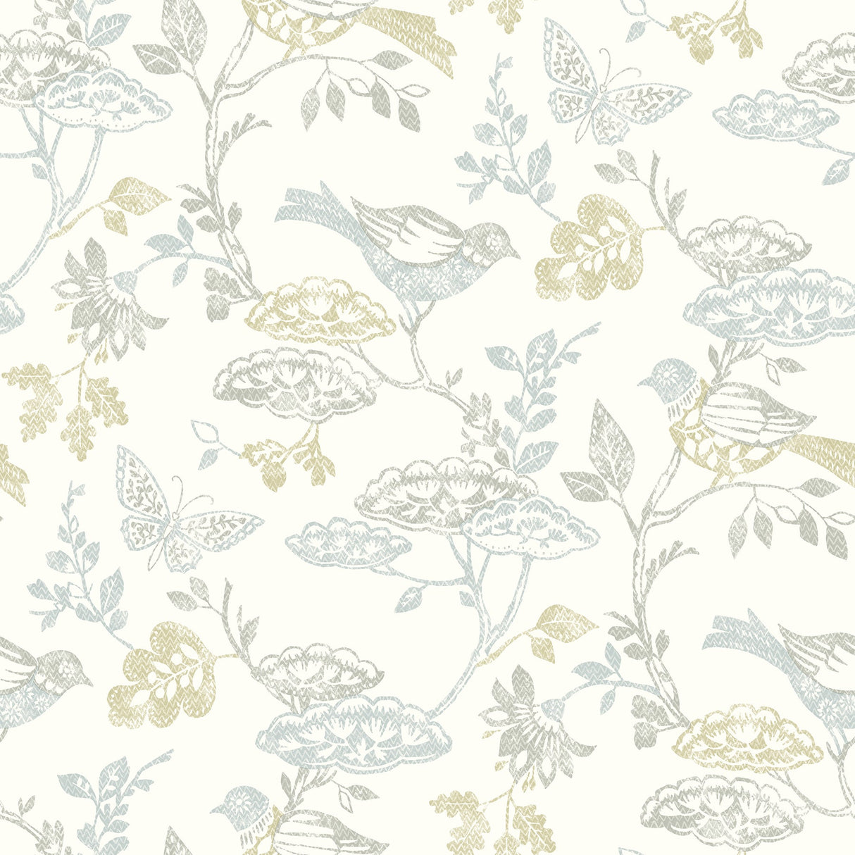 Chesapeake 3125-72318 Malmo Multicolor Trail Wallpaper