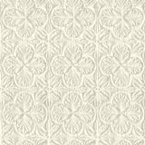 Chesapeake 3125-72334 Karachi White Wooden Damask Wallpaper
