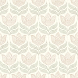Chesapeake 3125-72346 Cathal Blush Tulip Block Print Wallpaper