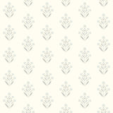 Chesapeake 3125-72350 Kova Light Blue Floral Crest Wallpaper