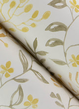 Chesapeake 3125-72354 Tarragon Honey Dainty Meadow Wallpaper