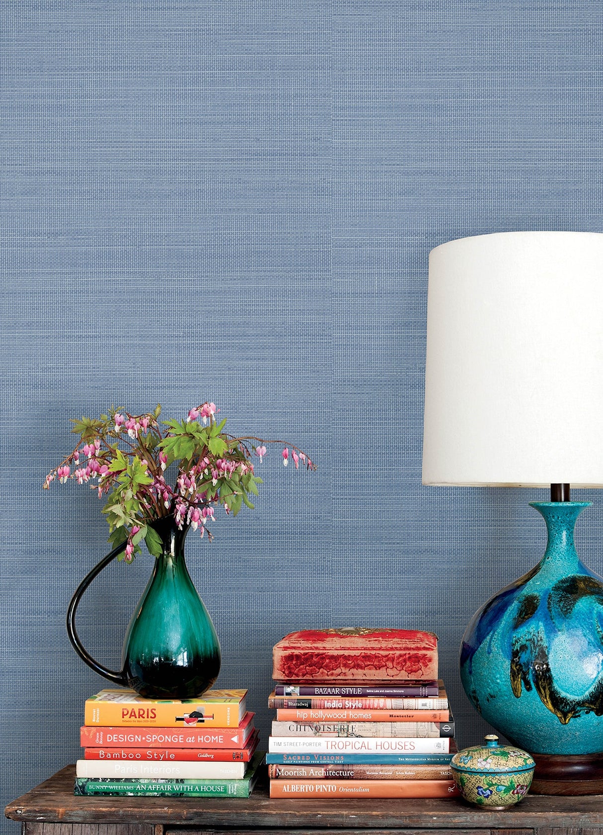 Chesapeake 3125-72367 Spinnaker Denim Netting Wallpaper