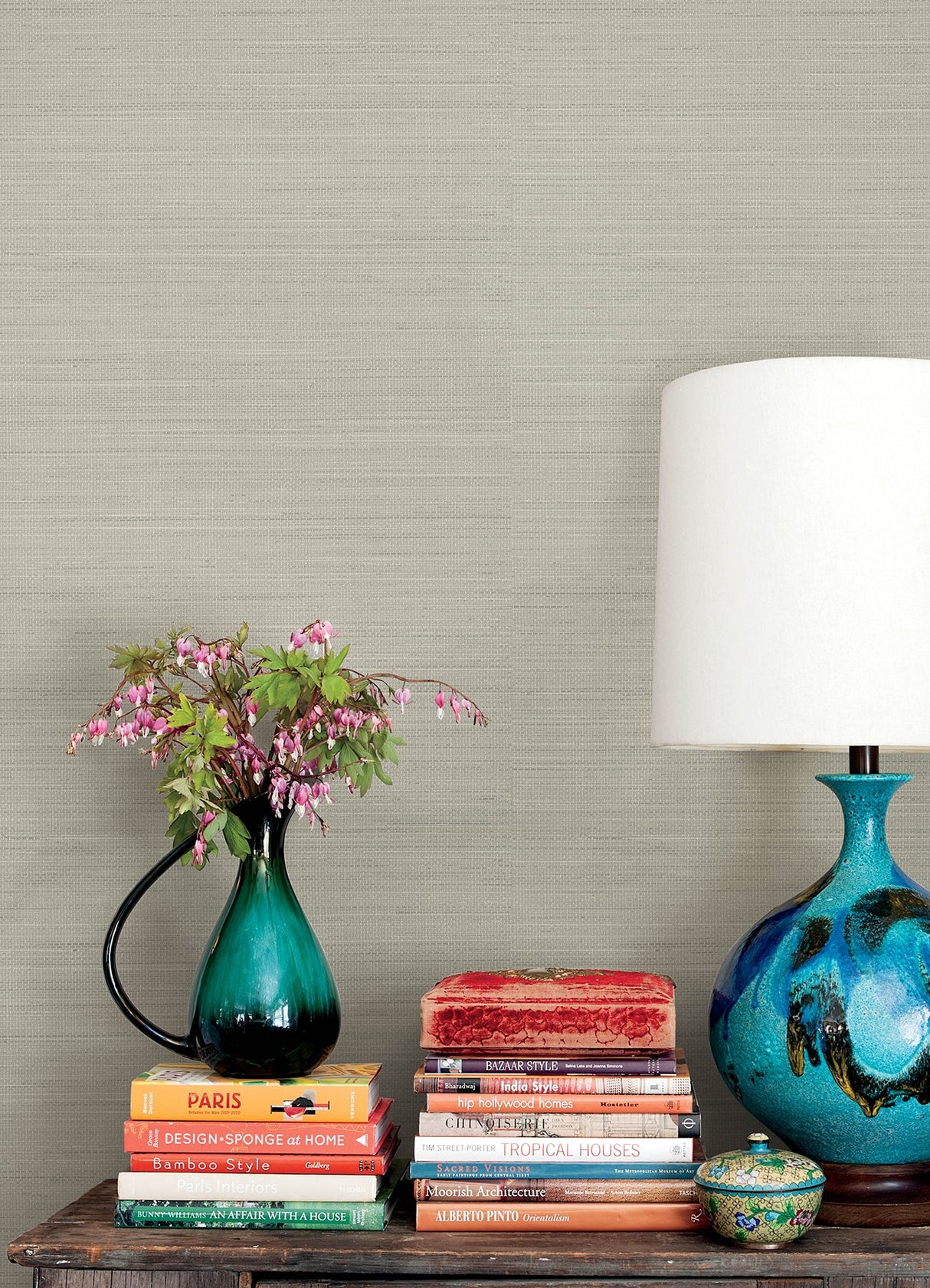 Chesapeake 3125-72368 Spinnaker Charcoal Netting Wallpaper