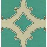 KRAVET COUTURE 31272.13.0 INTERPRETATION TURQUOISE Fabric - Eade's Wallpaper