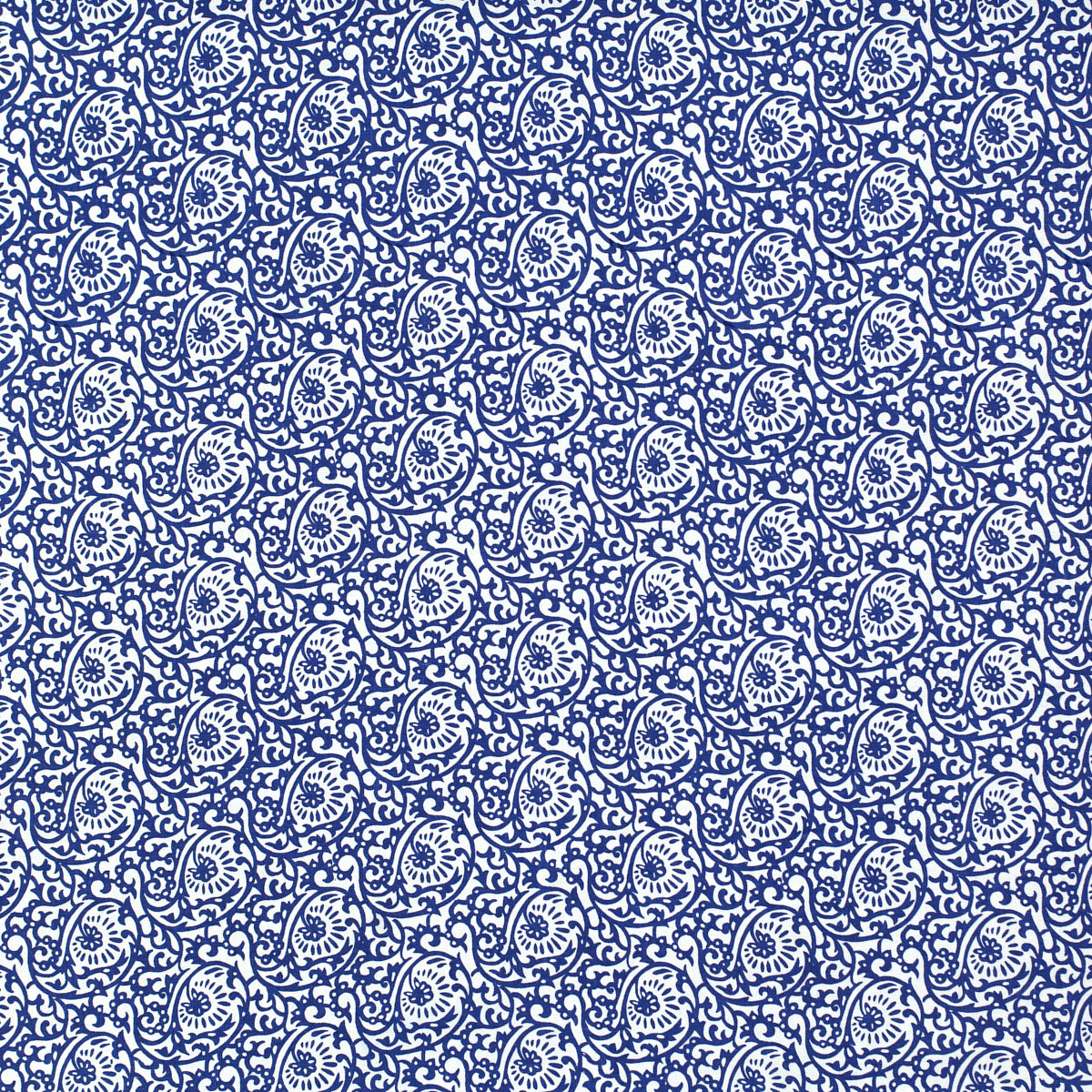 Schumacher 313B18 SCROLL PAISLEY in MAJOLICA Fabric - RAOUL 