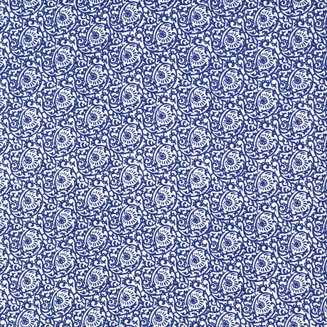 Schumacher 313B18 SCROLL PAISLEY in MAJOLICA Fabric - RAOUL 