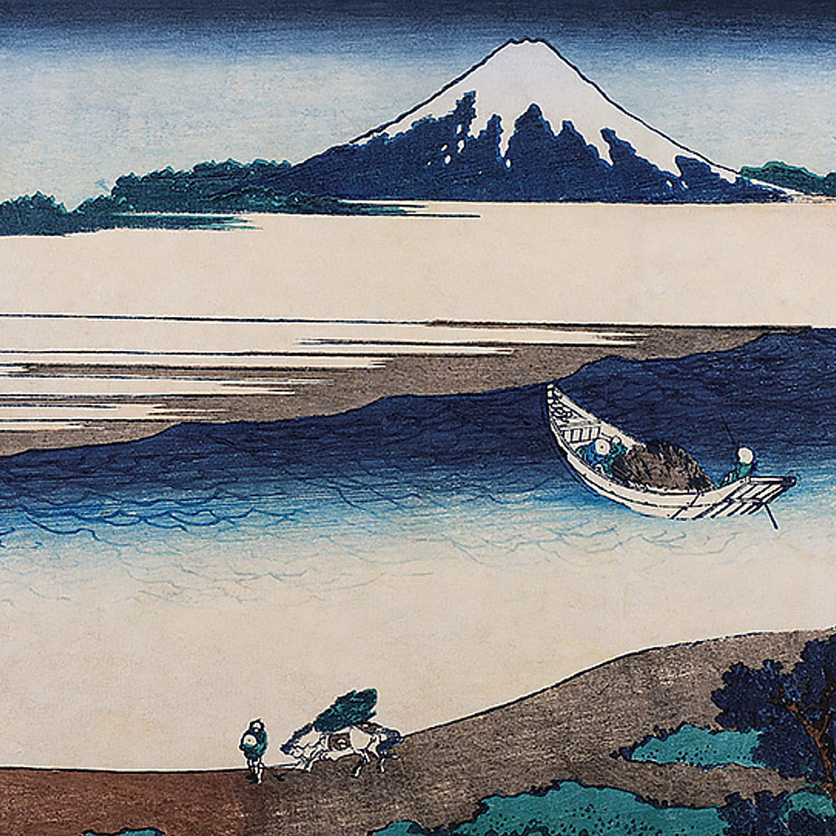 Schumacher Hokusai Mural Blue Wallpaper