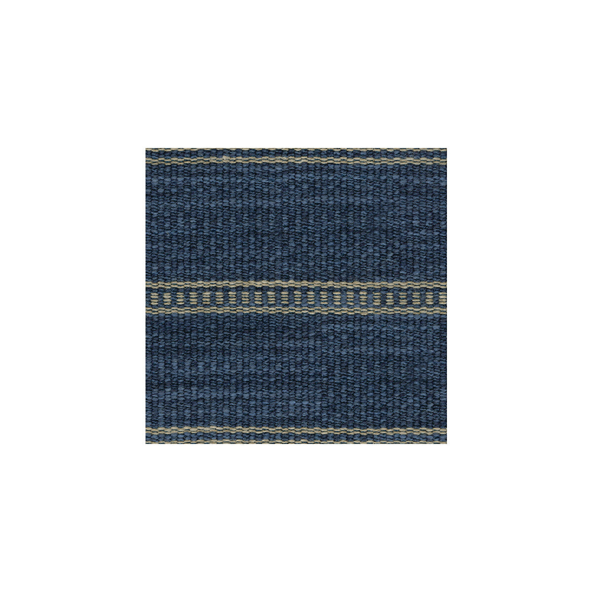 KRAVET COUTURE 31511.516.0 SADDLE STRIPE INDIGO Fabric - Eade's Wallpaper