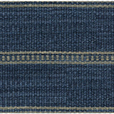 KRAVET COUTURE 31511.516.0 SADDLE STRIPE INDIGO Fabric - Eade's Wallpaper