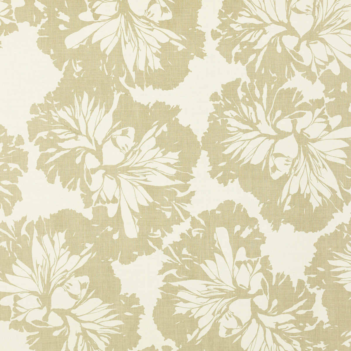 Schumacher 315V02 SEA LEAF in FOG Fabric - RAOUL TEXTILES