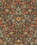 Eijffinger 316004 Lila Orange Strawberry Floral Wallpaper