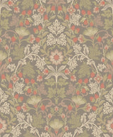 Eijffinger 316007 Lila Moss Strawberry Floral Wallpaper