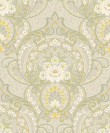 Eijffinger 316010 Nasrin Light Grey Damask Wallpaper